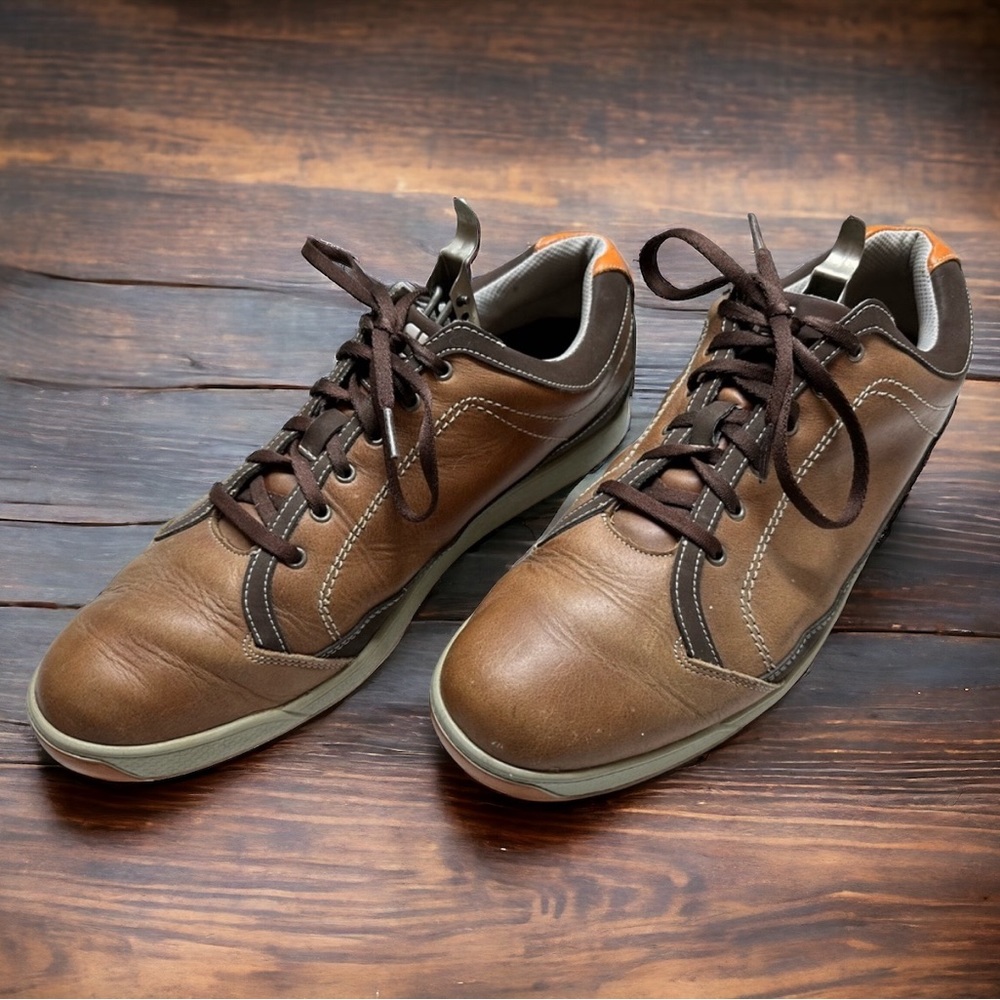 FJ Footjoy Size 11 1/2 M Men's Contour Casual Brown
Leather Golf Shoes 54222